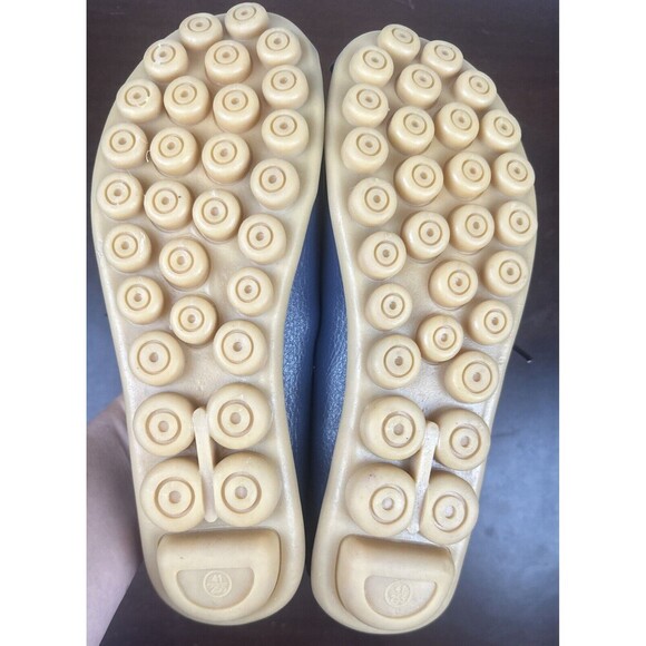 Empress Navy Blue Leather shoes Euro size 41 Comfort Non slip Ladies Flats - Picture 8 of 8